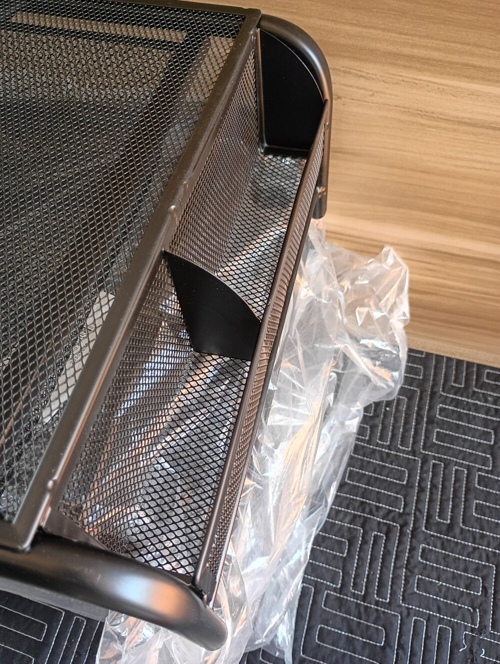 Metal Mesh Computer Monitor Stand and Riser with Pullout Drawer - Picture 8 of 15